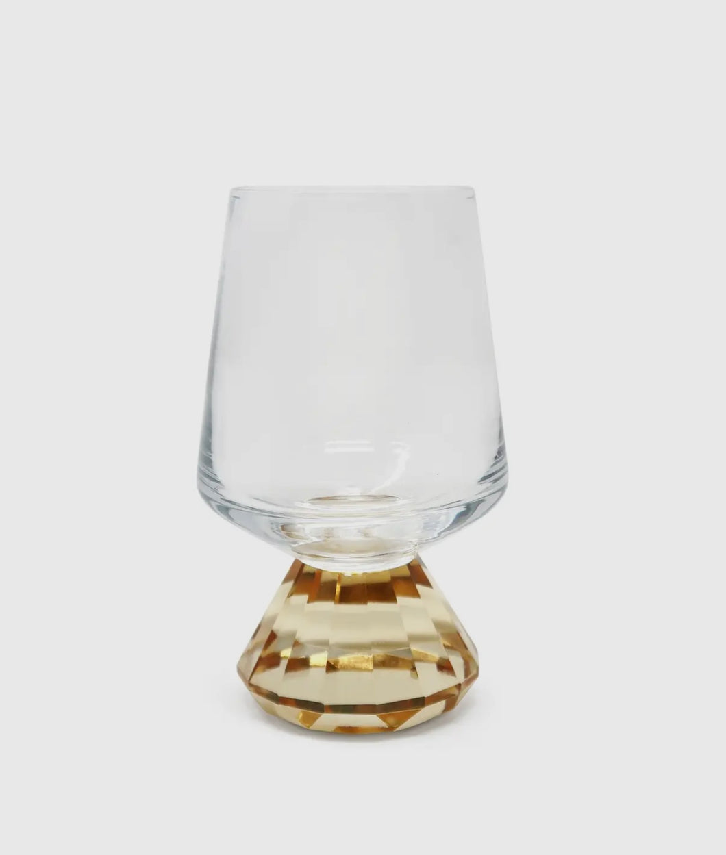 Amber Diamond Base Shot Glass
