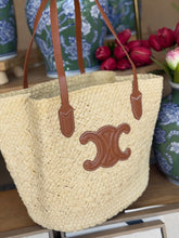 Load image into Gallery viewer, Straw Beach Tote