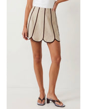 Load image into Gallery viewer, Taupe Shell Panel Linen Skort
