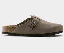 Load image into Gallery viewer, Birkenstock Boston Suede Clog Sandal in Taupe