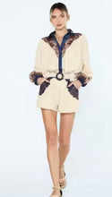 Load image into Gallery viewer, Cream Multi Print Engineer Button Down Blouse