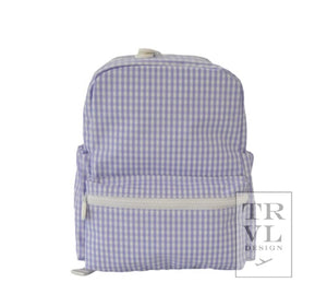 TRVL Mini Backpacker-Gingham Lilac