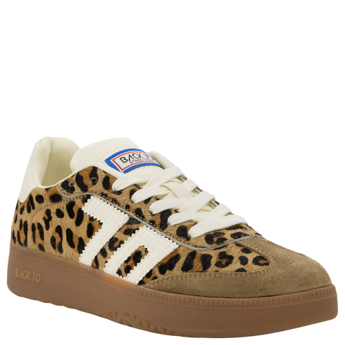 Back 70 Boston P in Leopard Cuoio Milk Sneakers