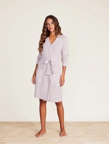 Barefoot Dreams Ribbed Robe-Faded Rose