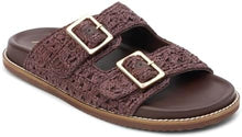 Load image into Gallery viewer, Matisse Brown Crochet Posey Slide  Sandal