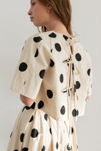 Load image into Gallery viewer, Polka Dot Tie Back Top