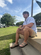 Load image into Gallery viewer, Birkenstock Arizona Men’s Rugged Crosstown Sandal in Tobacco Brown