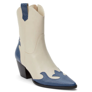 Matisse Bone & Blue Claude Boot