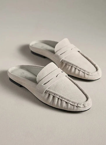 Matisse Porta Gray Suede Loafer Slide