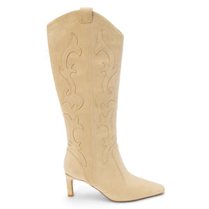 Coconuts by Matisse Abrams Ivory Suede Heeled Boot