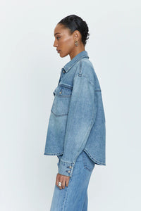 Pistola Denim Mandy Cropped Shacket