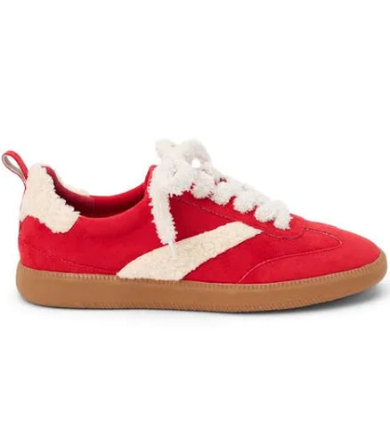 Coconuts Red Sherpa Laces Sneaker