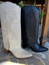 Load image into Gallery viewer, Coconuts Black Walker Heel Boot