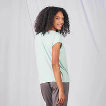 Load image into Gallery viewer, Faceplant Aqua Classic V-Neck Tee
