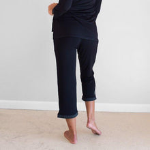 Load image into Gallery viewer, Faceplant Black Bamboo Capri Pants