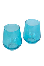 Load image into Gallery viewer, Estelle Stemless Wine Glass-Ocean Blue
