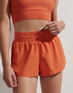 Varley Orange Rust Kallin 1.5” Running Shorts
