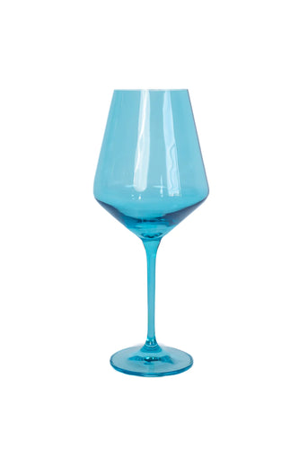 Estelle Stemware Wine Glass-Ocean Blue
