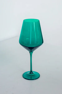 Estelle Stemware Wine Glass-Emerald