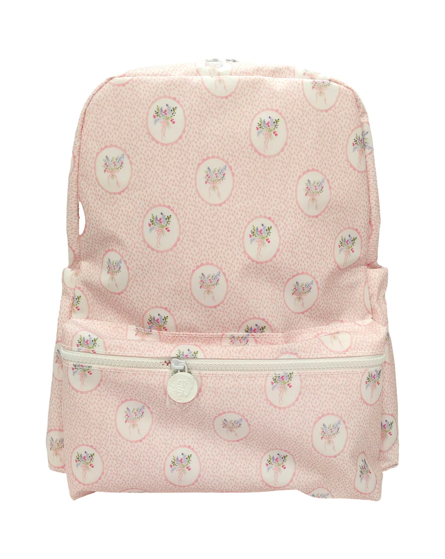 TRVL Backpacker- Floral Medallion Pink