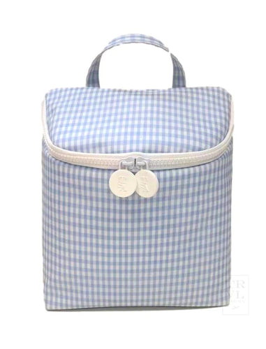 TRVL Take Away Insulated Bag- Gingham Mist