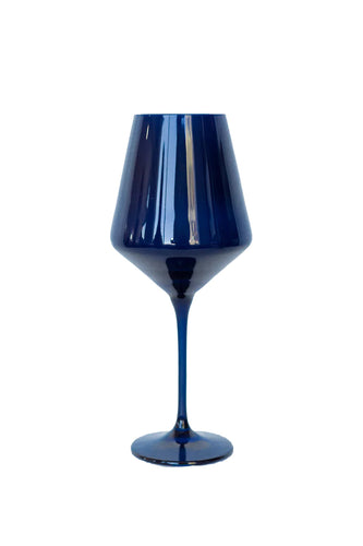 Estelle Stemware Wine Glass-Midnight Blue