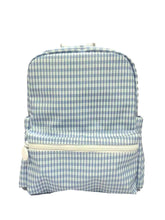Load image into Gallery viewer, TRVL Mini Backpacker- Gingham Mist