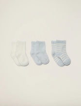 Load image into Gallery viewer, Barefoot Dreams CCL Infant Socks 3-Pack-Blue/Pearl