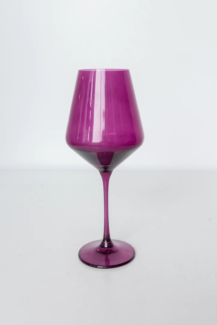 Estelle Stemware Wine Glass-Amethyst