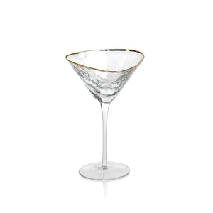 Aperitivo Triangular Clear Martini Glass