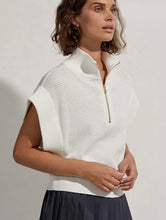 Load image into Gallery viewer, Varley Snow White Fulton Cropped Knit Top