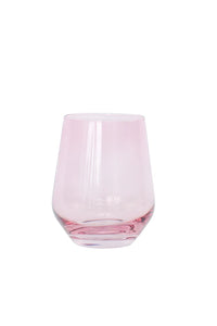 Estelle Stemless Wine Glass-Rose