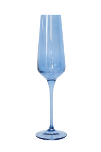 Estelle Champagne Flute-Cobalt Blue