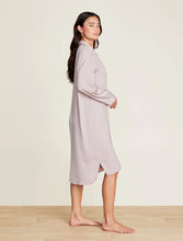 Load image into Gallery viewer, Barefoot Dreams Feather Washed Satin Piped Nightshirt