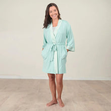 Load image into Gallery viewer, Faceplant Aqua Kimono Robe