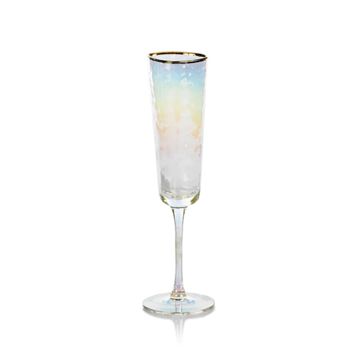Aperitivo Triangular Luster Champagne Glass