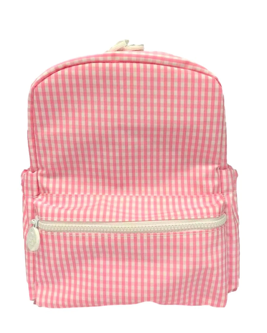 TRVL Mini Backpacker- Gingham Pink