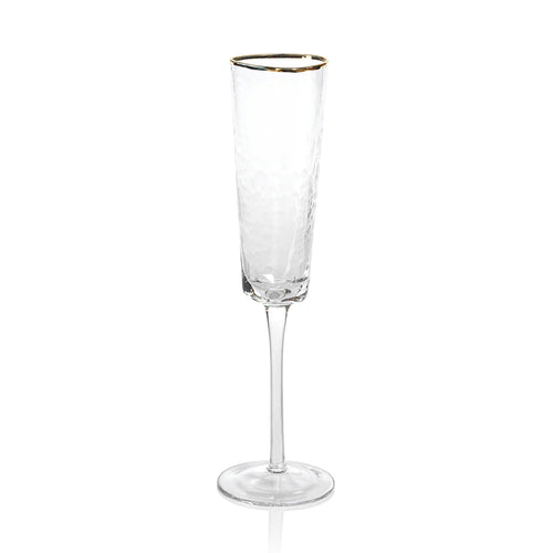 Aperitivo Triangular Clear Champagne Glass