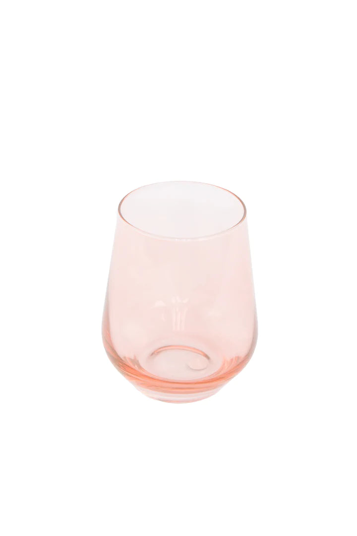Estelle Stemless Wine Glass-Blush