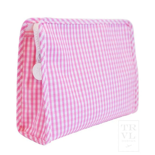 TRVL Roadie Large Bag- Gingham Pink