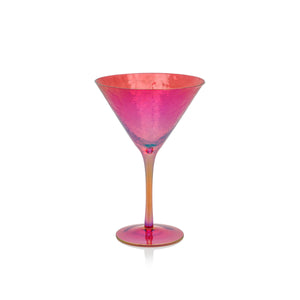 Aperitivo Luster Red Martini Glass