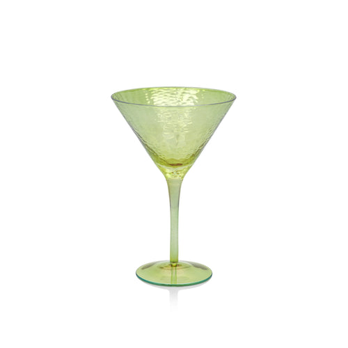 Aperitivo Luster Green Martini Glass