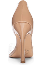 Load image into Gallery viewer, CL Nude Clear Closed Toe Heel