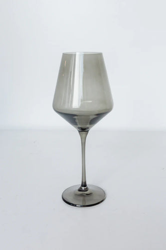 Estelle Stemware Wine Glass-Gray Smoke