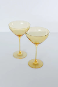 Estelle Martini Glass-Yellow